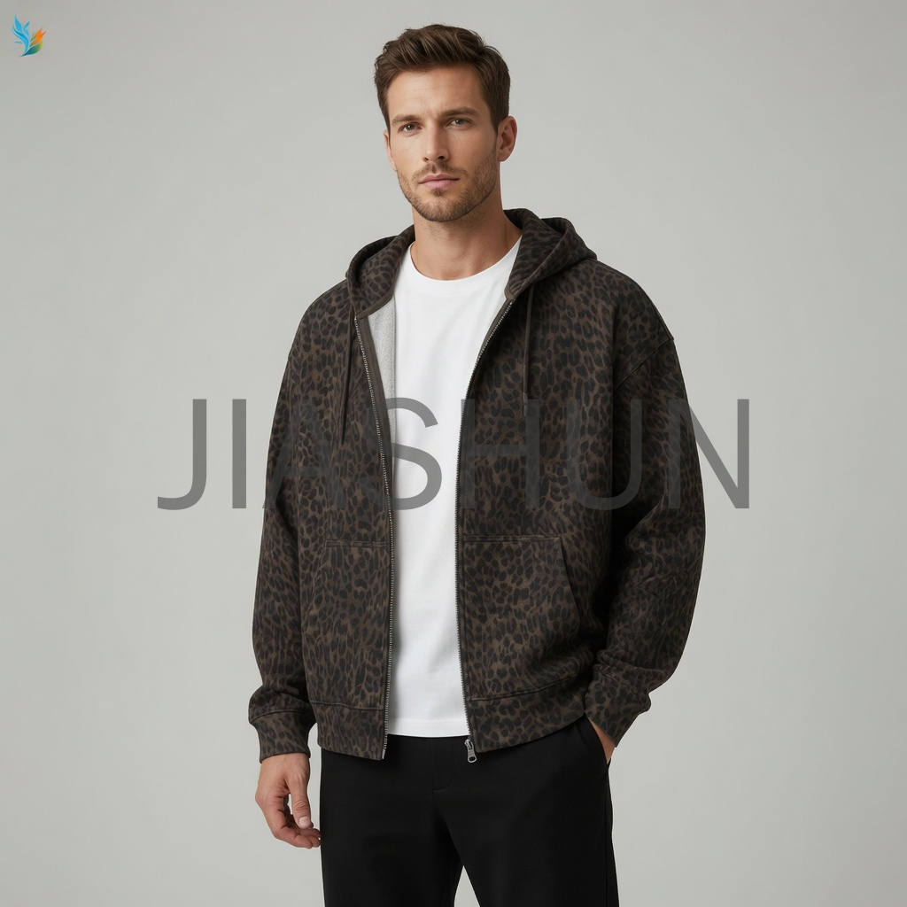 Speckled Full Zip Hooded Jacket