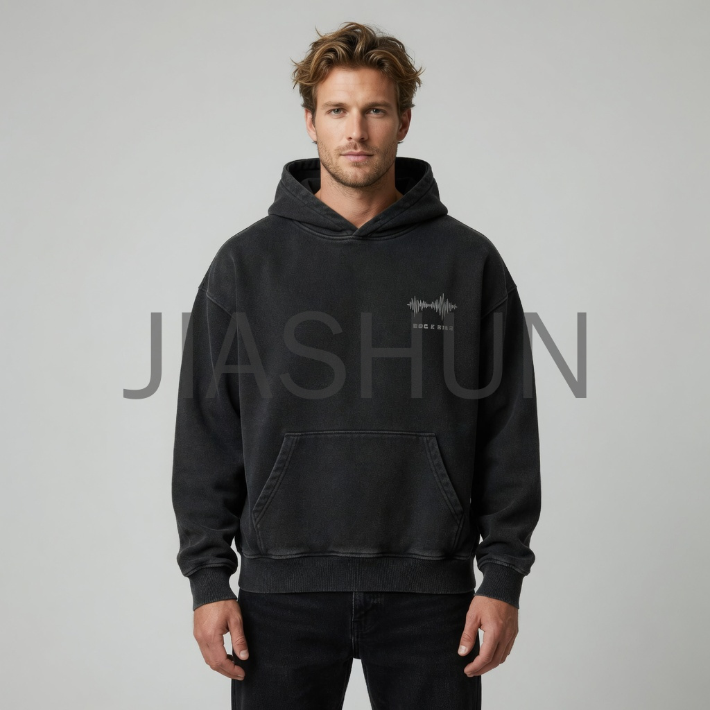 Vintage Washed Graphic Print Hoodie
