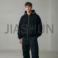 Oversized Zip-Up Hooded Jacket