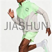 Men Color Block Custom Logo Windbreaker Sports Jacket