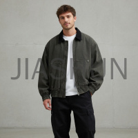 Oversized Corduroy Collar Work Jacket