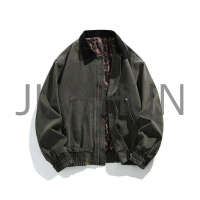 Oversized Corduroy Collar Work Jacket