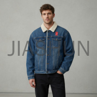 Corduroy Collar Denim Jacket