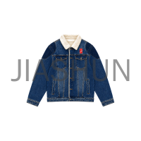 Corduroy Collar Denim Jacket