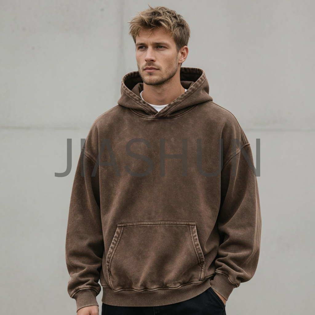 Oversized Vintage Wash Pullover Hoodie