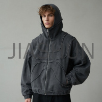 Oversized Balaclava Zip Jacket